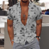 3D Personalized Printing T-shirt Summer Loose Short Sleeve Lapel Shirt Casual Streetwear Clothing For Men - Image 2