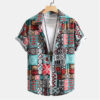 3D Personalized Printing T-shirt Summer Loose Short Sleeve Lapel Shirt Casual Streetwear Clothing For Men - Image 7