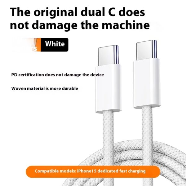 Usb To Typec Fast Charge Braided Data Cable - Image 9